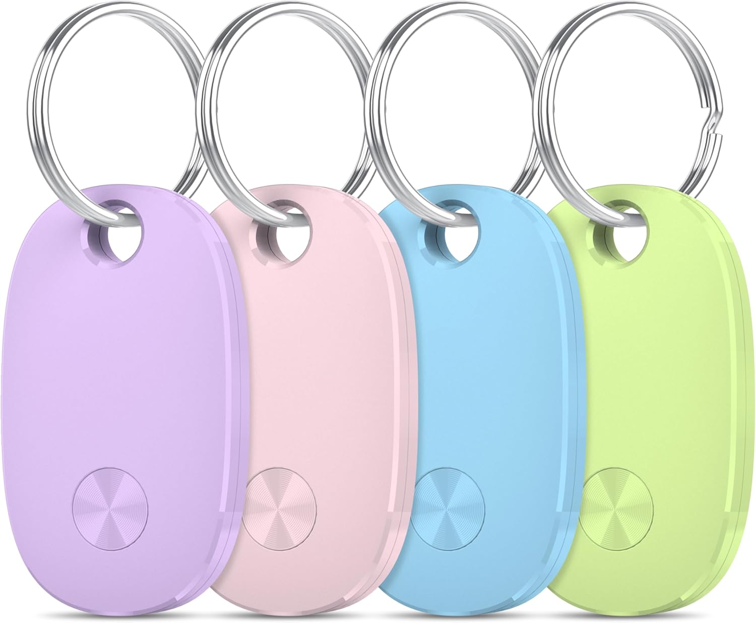 Air Tags-4 Pack, Bluetooth Tracker Works with Apple Discover My APP (iOS Solely), Keys Finder and Merchandise Locator for Baggage, Backpack, Suitcases, Replaceable Battery, IP67 Waterproof Monitoring Tag