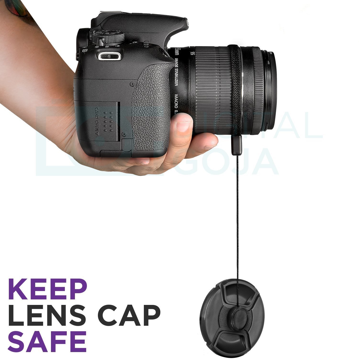 Cache Avant D'objectif 49mm Noir - Protection Pour Objectif Photo, Filtres Et Adaptateurs