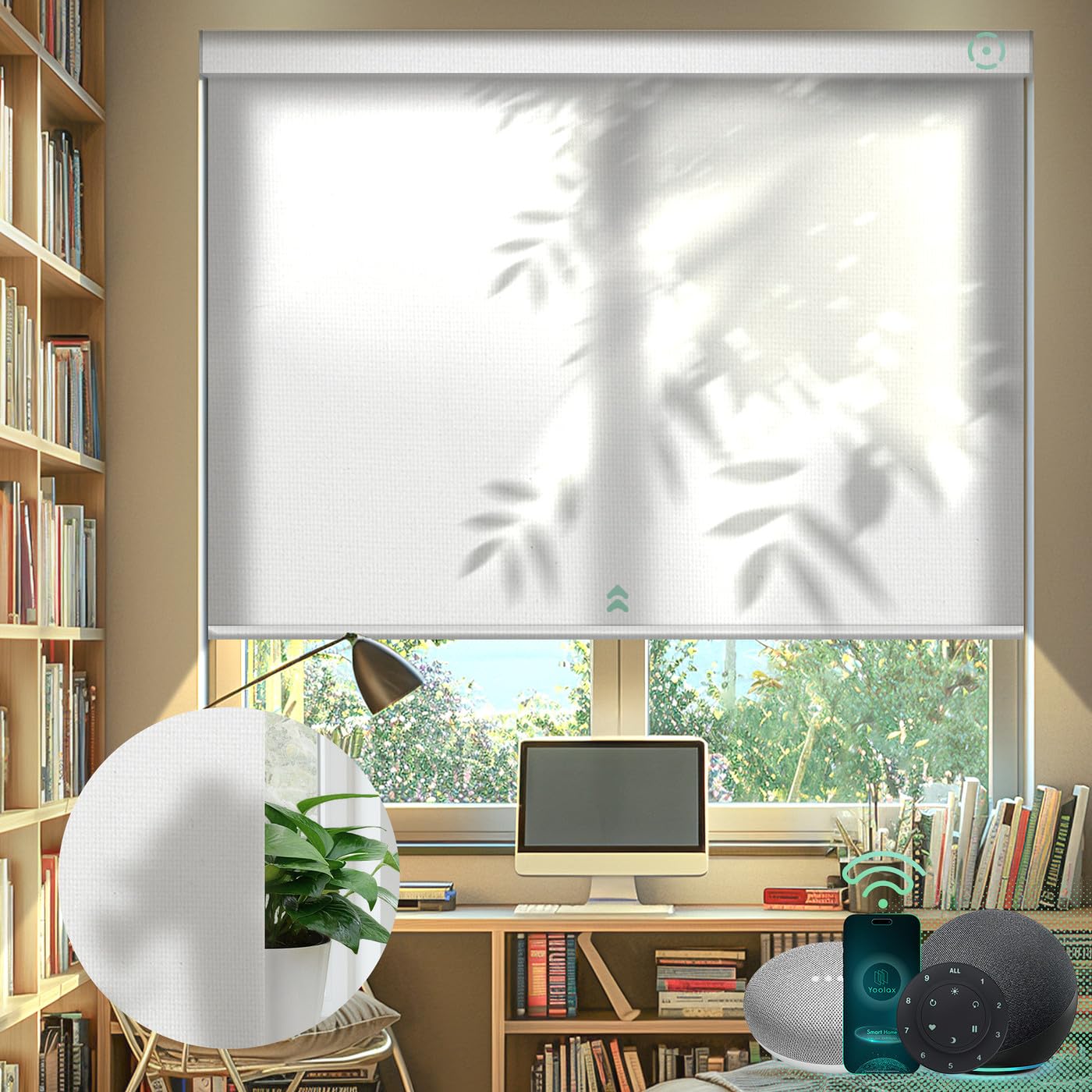 Amazon.co.jp: Yoolax 電動ロールカーテン Matter対応 自動開閉 採光