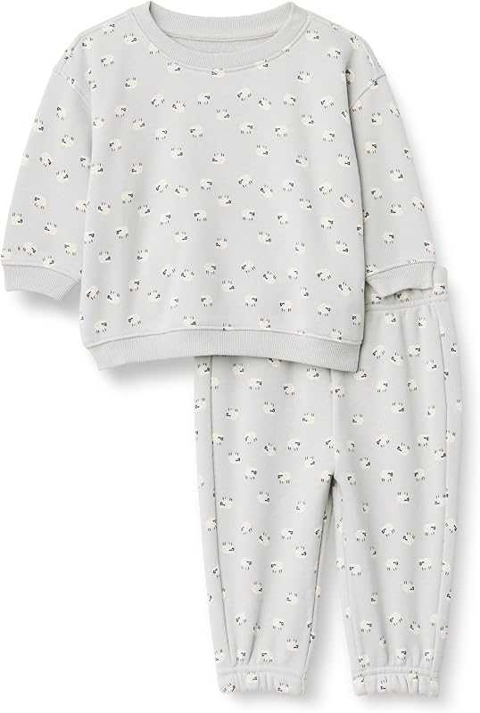 Amazon Essentials x Sofia Grainge Conjunto de buzo y pantalón deportivo unisex para bebés y niños pequeños