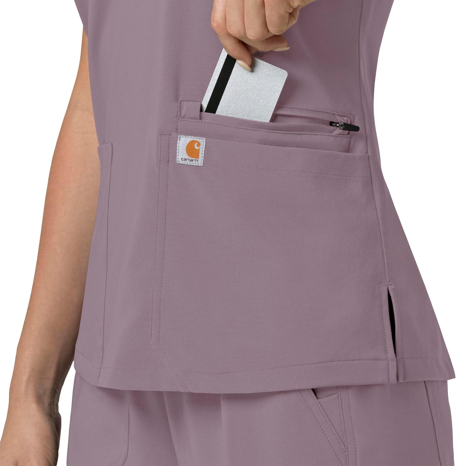 Carhartt Scrubs C13210 Women's Force® Cross-Flex Modern Fit Flex Panel - Image 9
