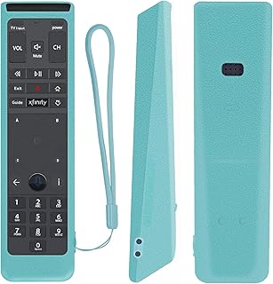 Protective Silicone Remote Case for XFinity Comcast XR15 Voice Remote Control Shockproof Washable Skin-Friendly Remote Control Cover with Loop (Glow in Dark Blue)