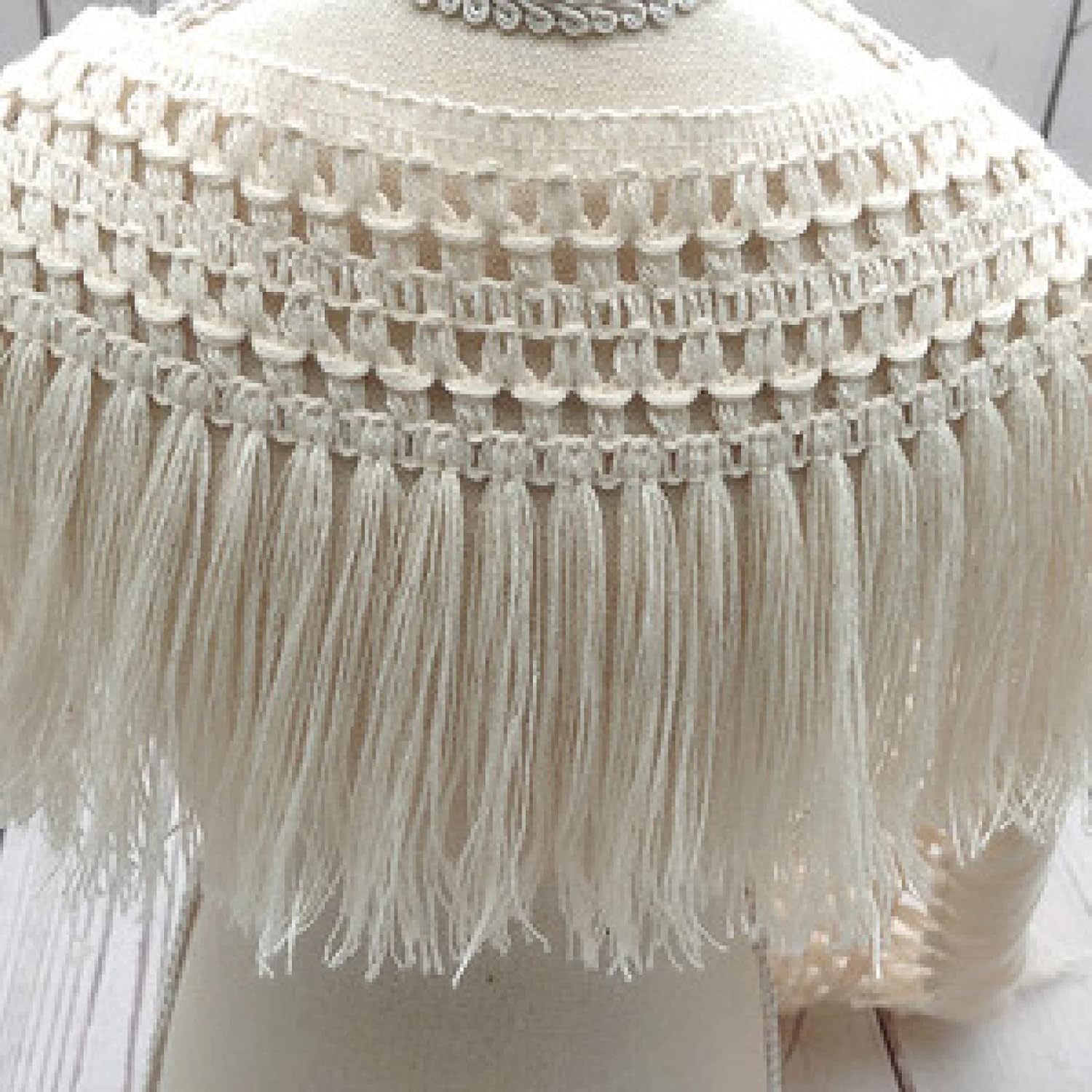 Garniture à pompons en coton de 5/10 yards