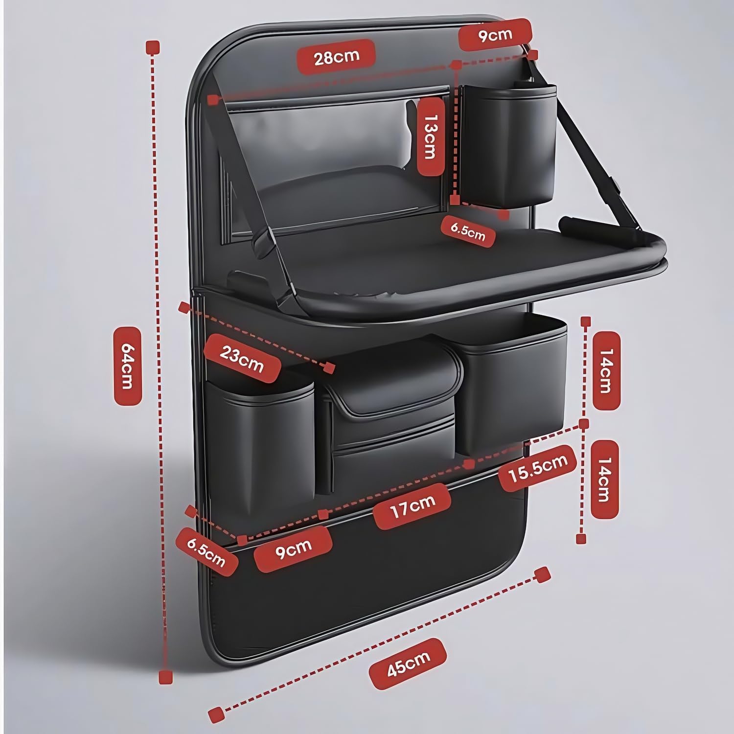 Organizer Sedile Auto per Jeep Compass (2018+), Multi-Tasca Organizzatore Sedile Posteriore Auto, Impermeabile Protezione per Schienale per Auto,1PCS