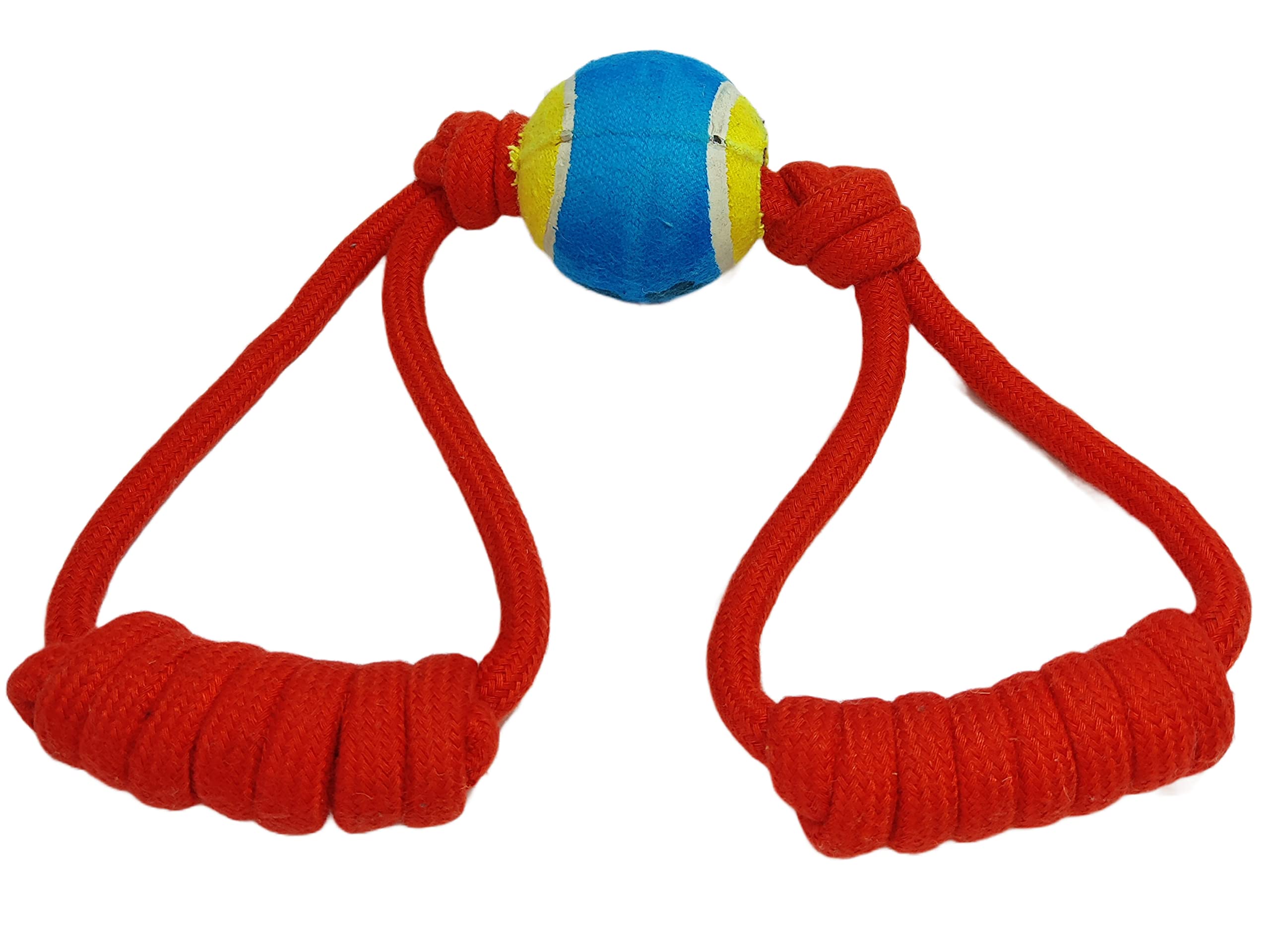 Chullbull Pet Products Double Handle Cosco Ball Strong and Durable Tug Toy for Medium Large and Extra Large Breed of Dogs,Increases Jaw Strength,Large Size,Ruby Woof Red (B0B9HSMMZB) Amazon Price History, Amazon Price Tracker