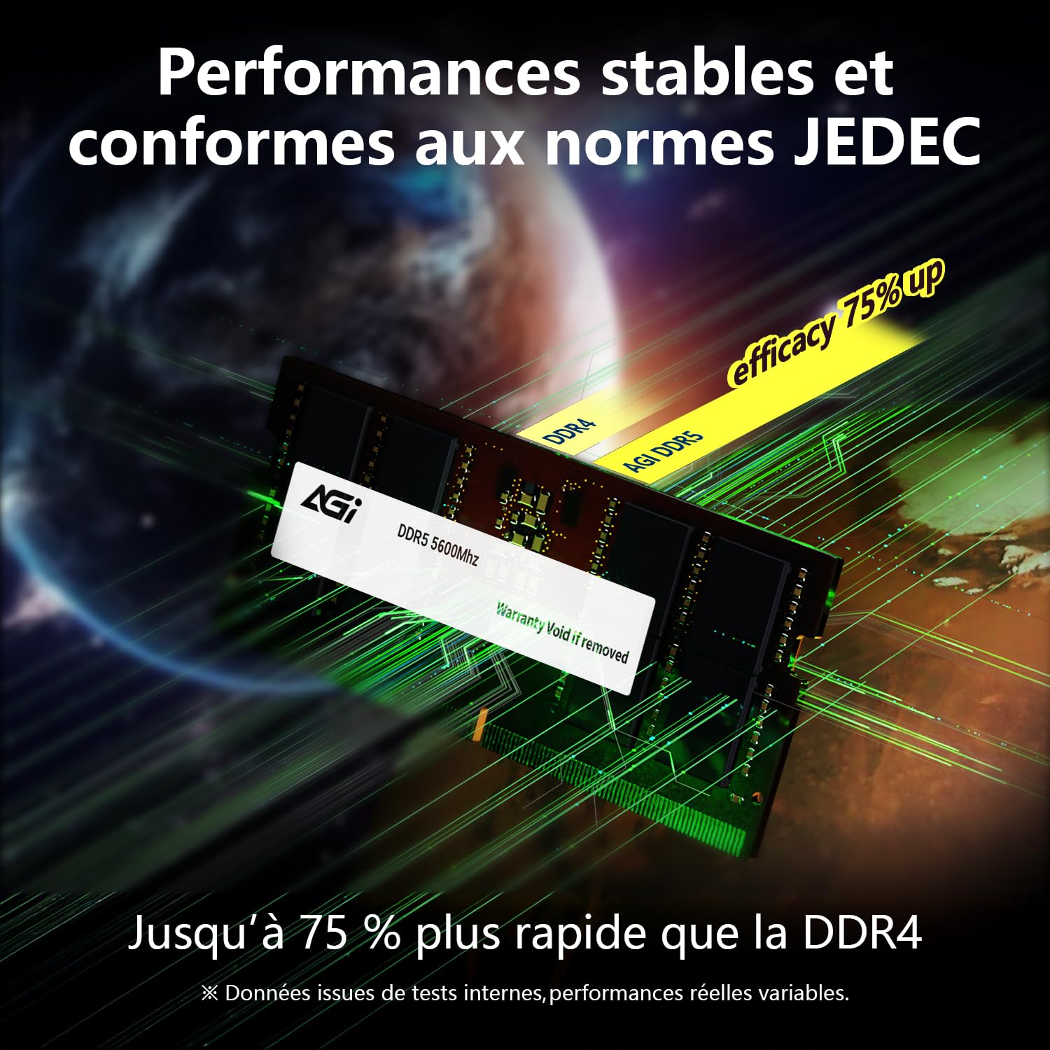 AGI SD238 16 Go Mémoire RAM DDR5 SODIMM 5600MHz pour PC Portable Mini PC