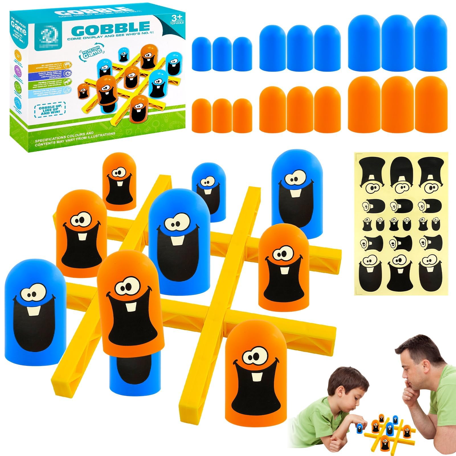 Gioco Del Tris Tic Tac Toe 3D Con Coppe Impilabili - Gioco Da Tavolo In Legno Per Bambini E Famiglie - 2 Giocatori - Strategia Educativa E Divertente