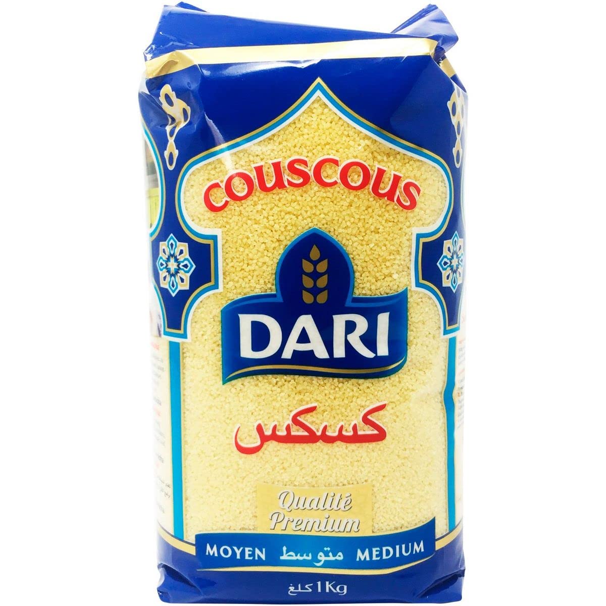 Lot de 3 unités *** DARI Couscous moyen qualité premium 1kg