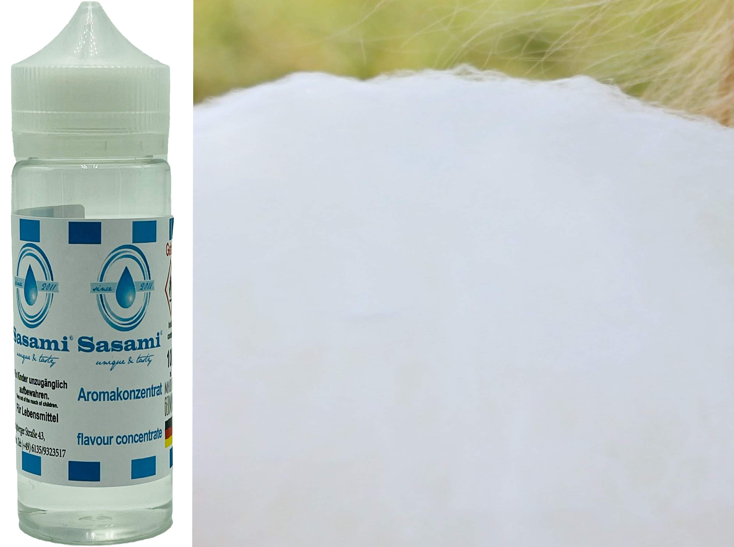 Wata cukrowa wanilia aromat koncentrat – Wegański – Sasami – 100ml