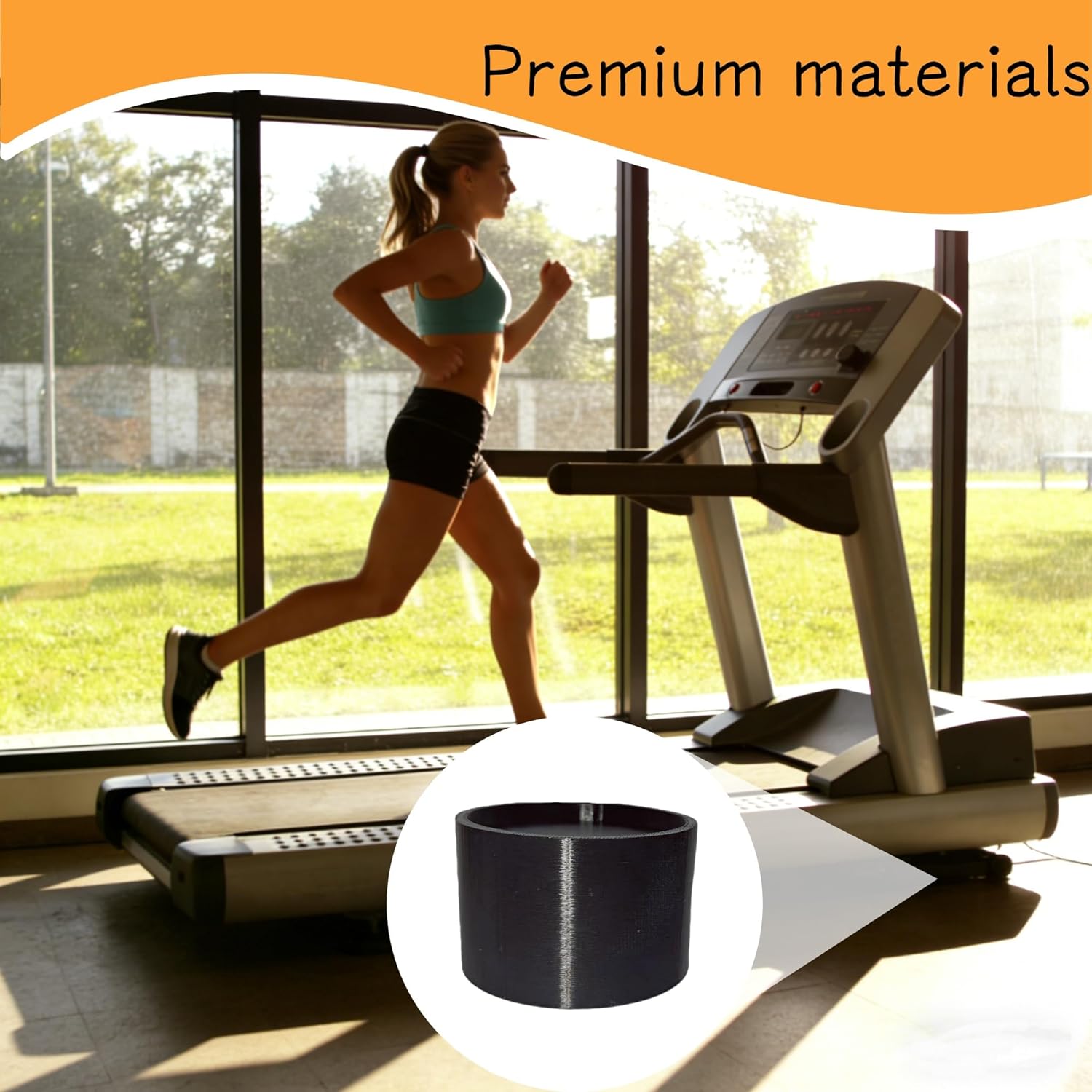 3% Incline Support Legs Compatible with Walking Pad, Shock Absorption Risers for Treadmill, Create Efficient Slope to Boost Calorie Burn & Reduce Joint Impact-4pack