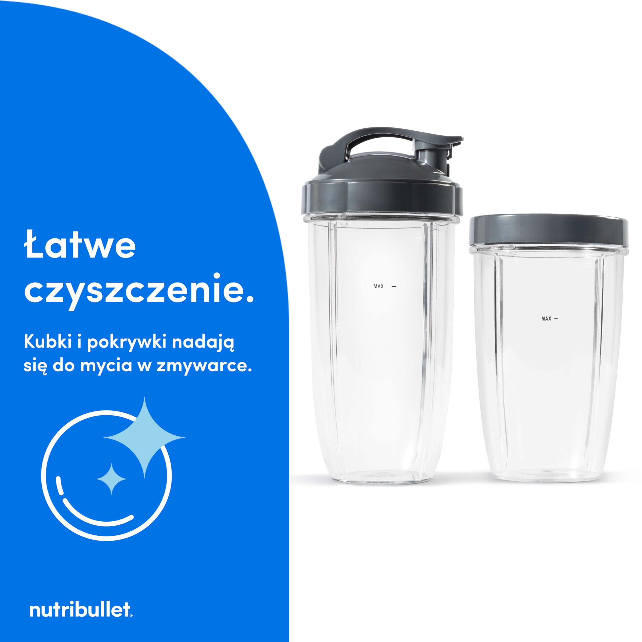 nutribullet Original 600, blender elektryczny, rozdrabniacz, smoothie maker, blender wielofunkcyjny, moc 600 W, Czarny, NB603B