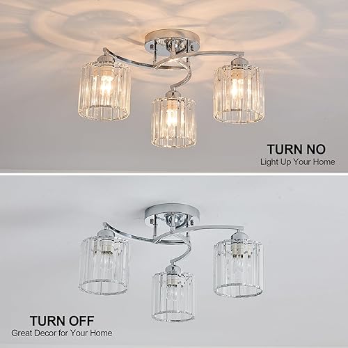 Miniatura 2 de Lámpara de techo de 3 luces (plata)