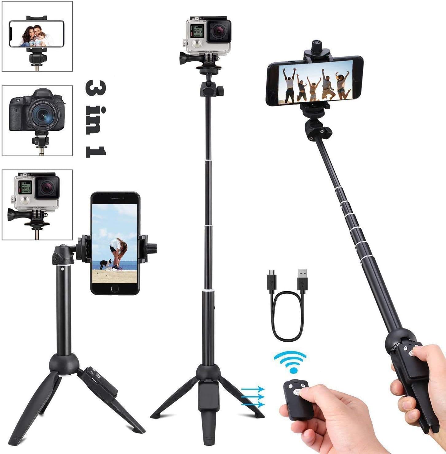 treppiede per iphone con zaino