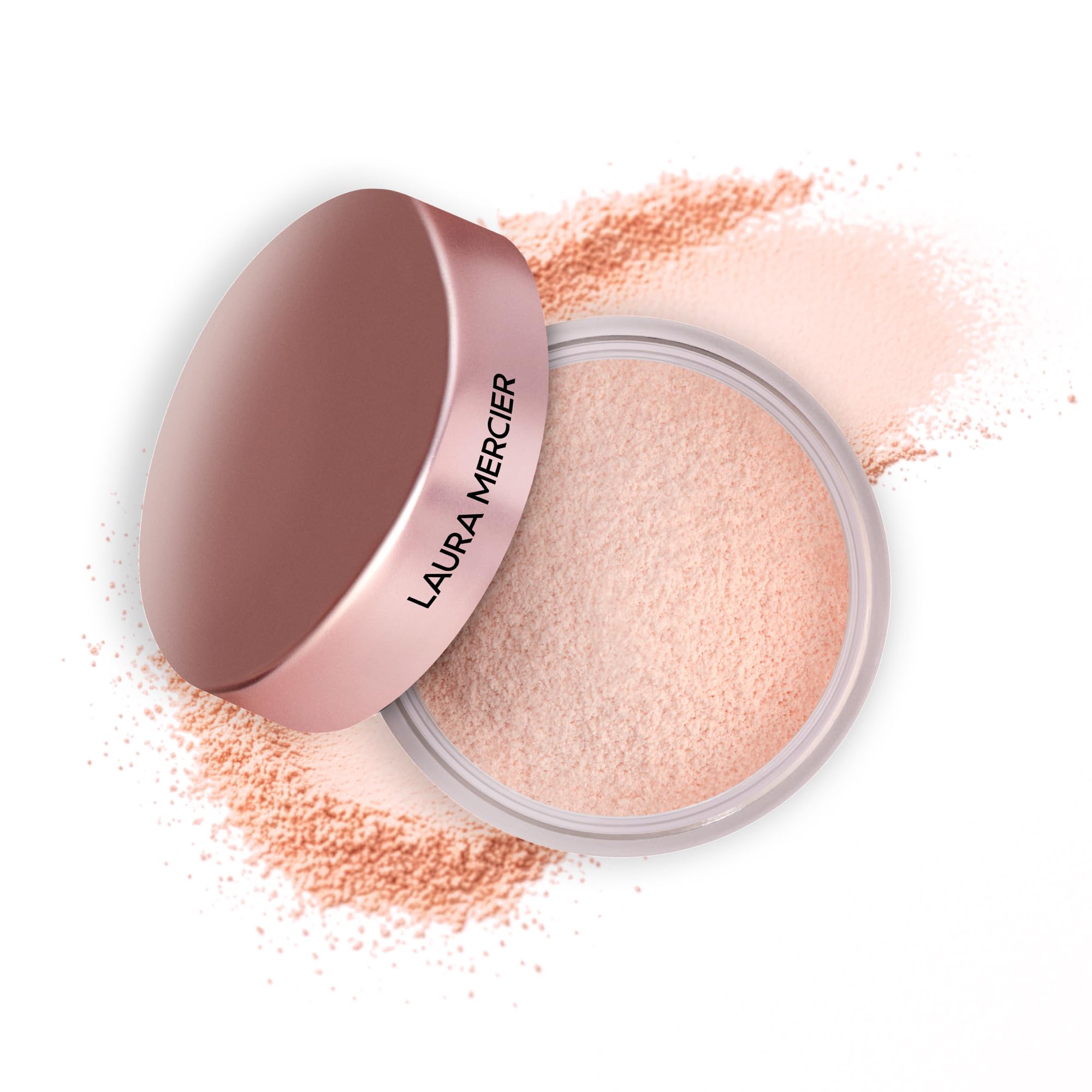 Laura Mercier Translucent Loose Talc-Free Setting Powder – Ultra-Blur, 16 Std. Feuchtigkeitsspendender Halt, Natürliches Finish, mit Hyaluronsäure, für normale bis trockene & reife Haut