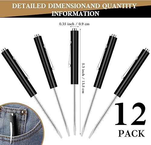 Miniatura 2 de 12 destornilladores de bolsillo mini tapas y destornilladores de bolsillo con destornillador de bolsillo magnético para herramienta de reparación
