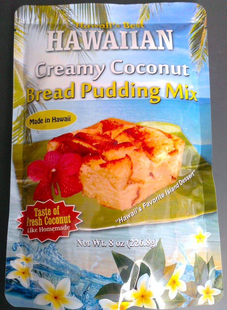 Brand Hawaii's Best Hawaiian Creamy Coconut Bread Pudding Mix Set of 2