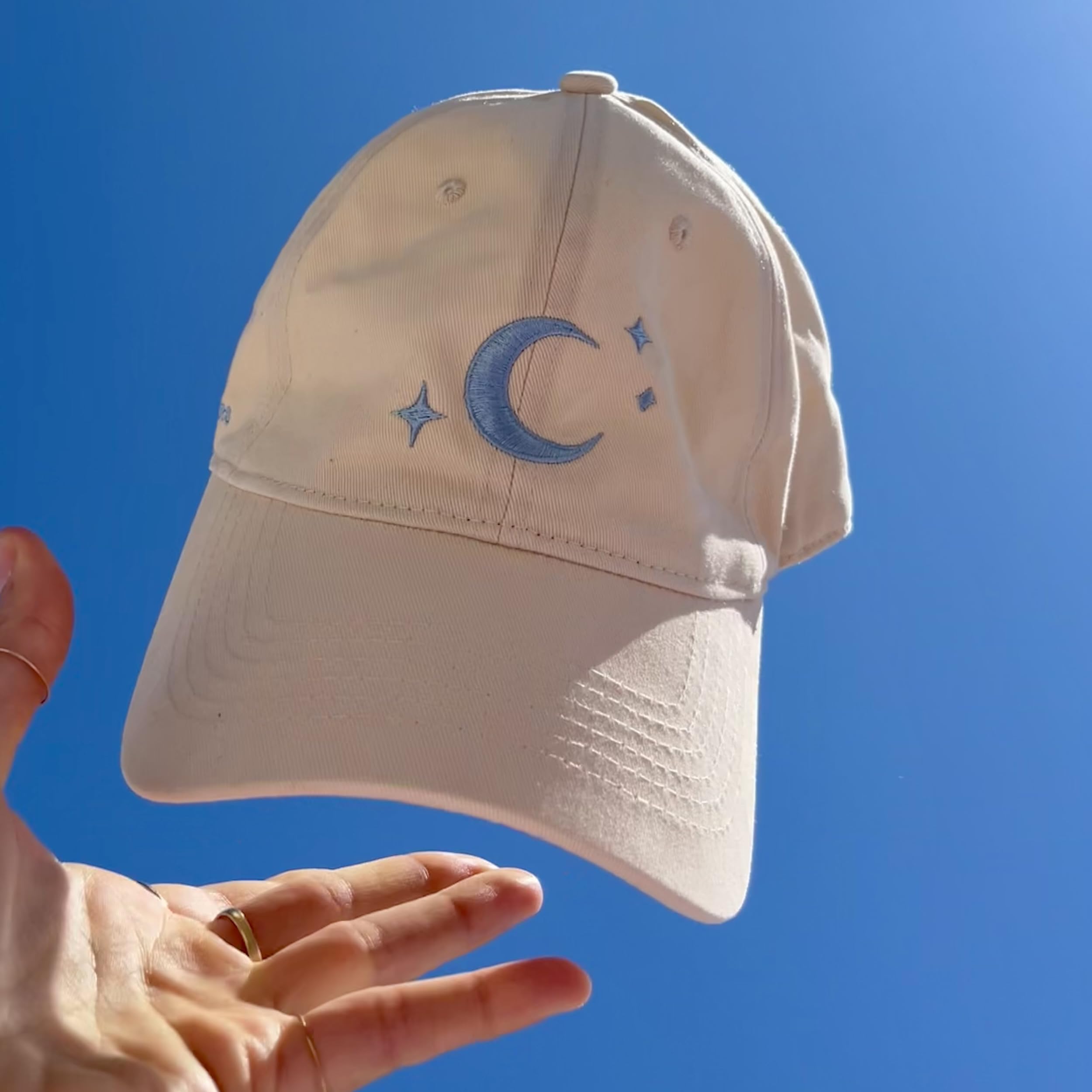 Atticus Poetry Hat, Embroidered Brushed Cotton Women’s Baseball Hat Unisex Fit, Adjustable One Size