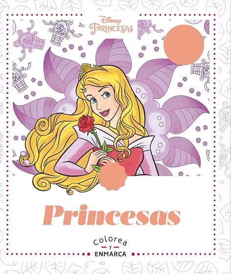 Princesas: Colorea y Enmarca