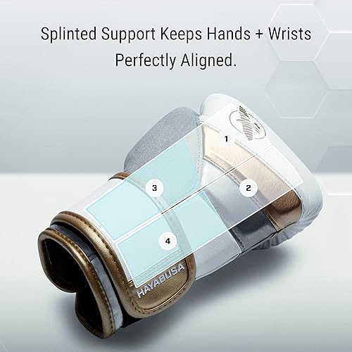 Miniatura 3 de Hayabusa T3 - Guantes de boxeo para niños y adolescentes, protección de muñeca y nudillos, cierre de velcro doble X, soporte de muñeca férulada,