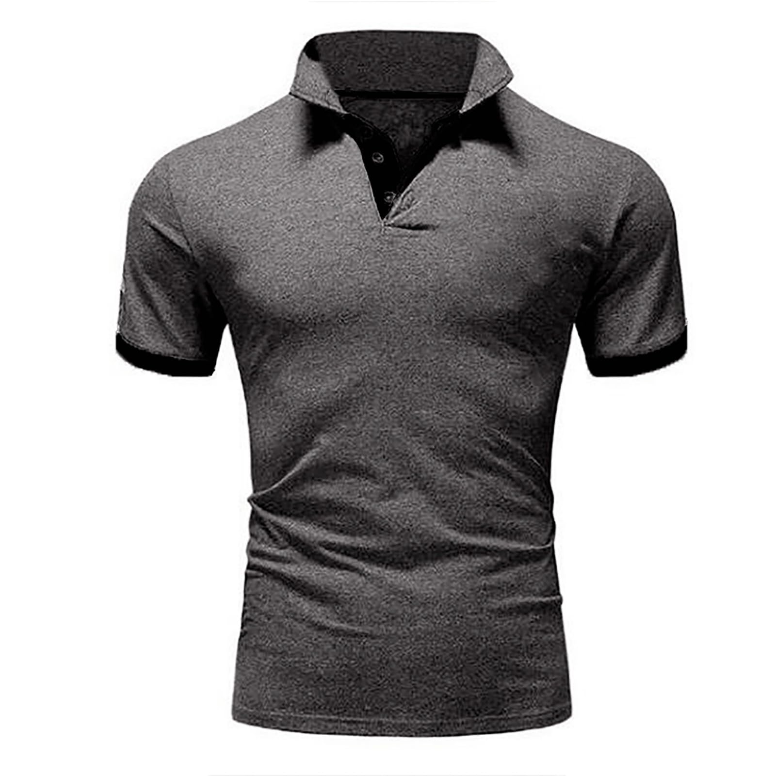 Camiseta Polo de Manga Corta para Hombre, Casual, Transpirable, Ajuste Regular