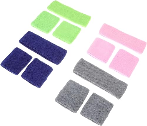 Juego de 4 bandas elásticas de entrenamiento para niños, muñequeras deportivas para niños, bandas elásticas para ejercicio, para niños, diadema para