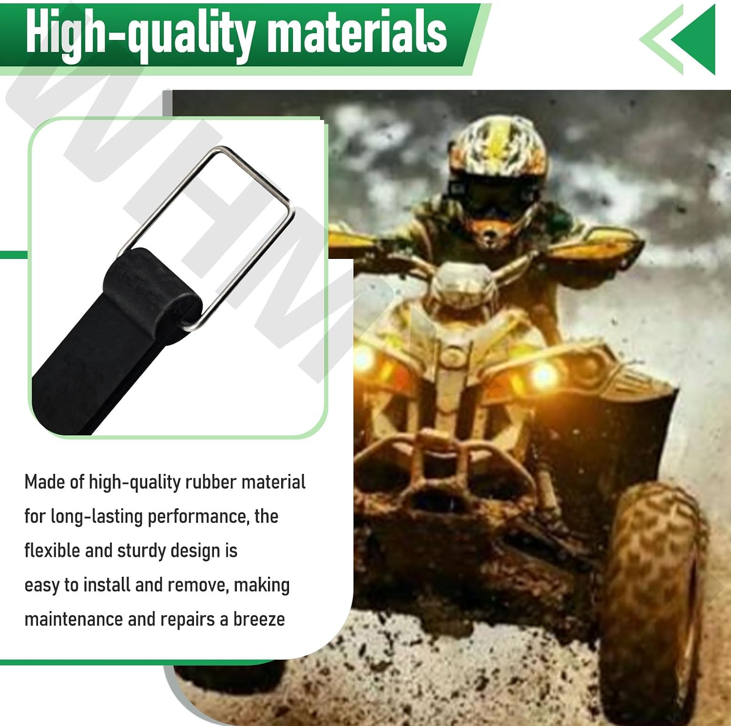 293850097 Oil Tank Exhaust Strap For S-eaDoo PWC, Canam ATV Watercraft, Replace 293850080 293850021 293850077 (Rubber)