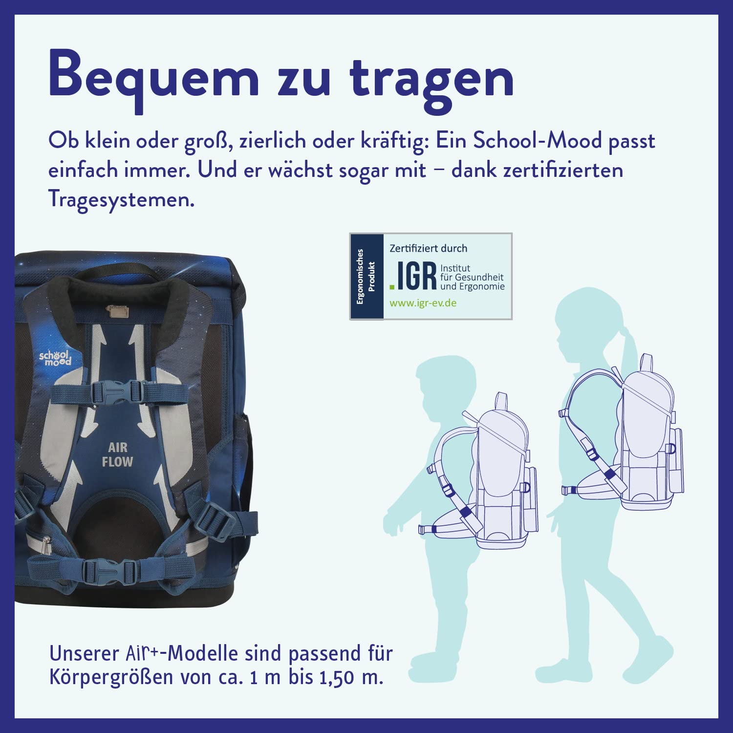 SCHOOL-MOOD Rebel mit LED Patchy Schulranzen-Set 8-teilig Moritz