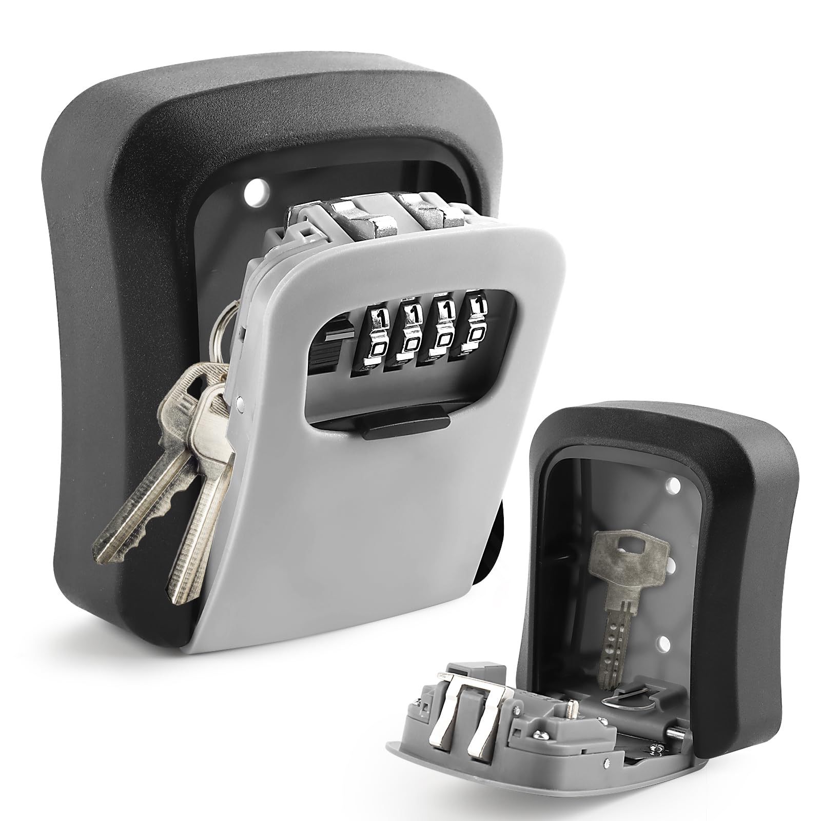 Boîte à Clés Murale Avec Serrure - 20 Emplacements - Acier 0.8mm - Blanc - Pour Entreprise, Maison