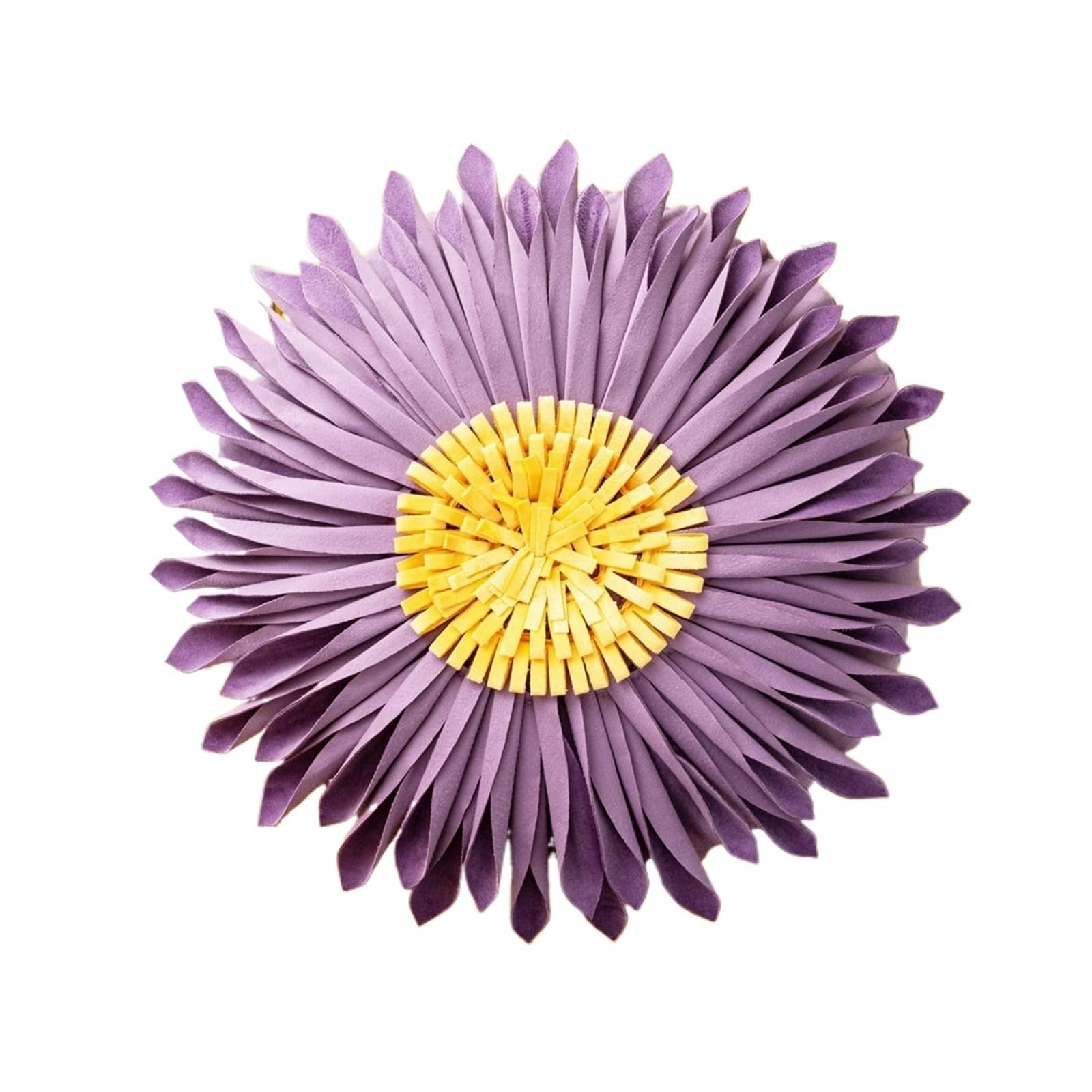 LCKKJHG Decorative Throw Pillow Covers Square Cover For Couch Office Home Decor Flower Round Pillows(Purple-A)