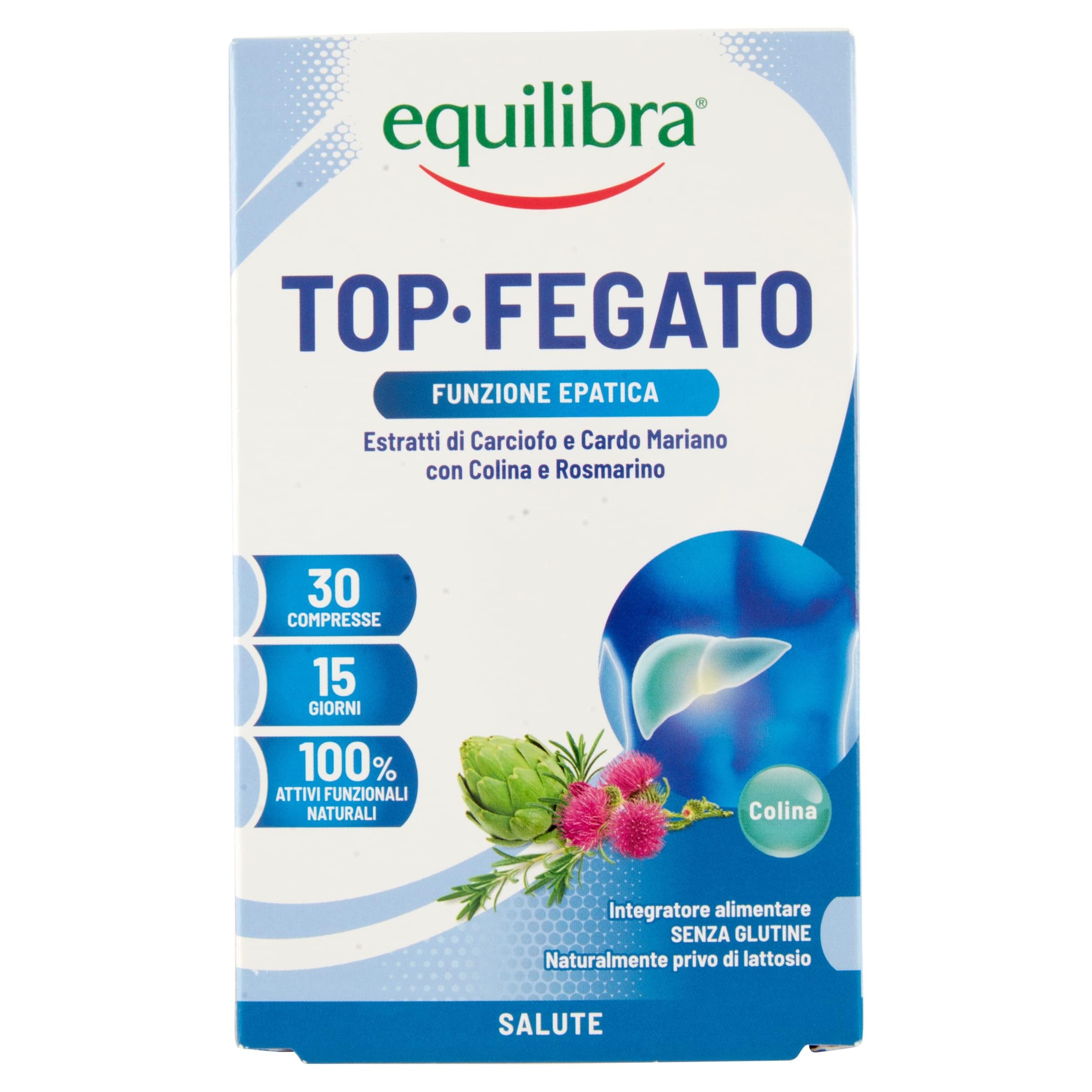 equilibra Integratori Alimentari Top Fegato Integratore Depurativo Fegato per la