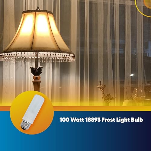 Miniatura 4 de Technical Precision Bombilla halógena de 100 W y 120 V de repuesto para Osram Sylvania 18893 T10 bombilla de doble sobre  Base de tornillo mediana