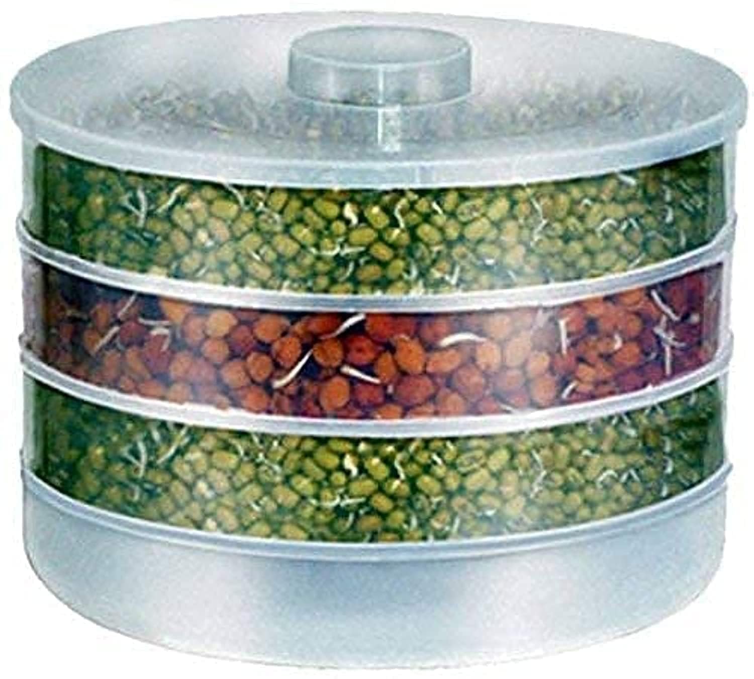 Sunox Sprout Maker Box Hygienic Sprout Maker with 4 Container Home Making Fresh Sprouts Beans for Living Healthy Life Sprout Maker Food Container-image-17