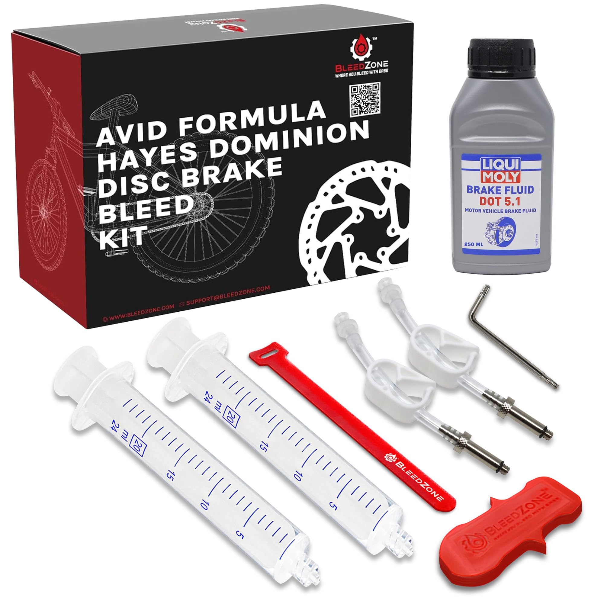 BleedZone Avid, Formula, and Hayes Dominion Brake Bleed Kit