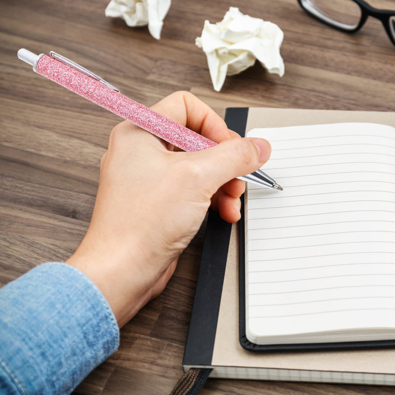 STOBOK 12pièces Stylo à Bille Métallique Publicitaire Stylo Rétractable Pour Écriture Quotidienne