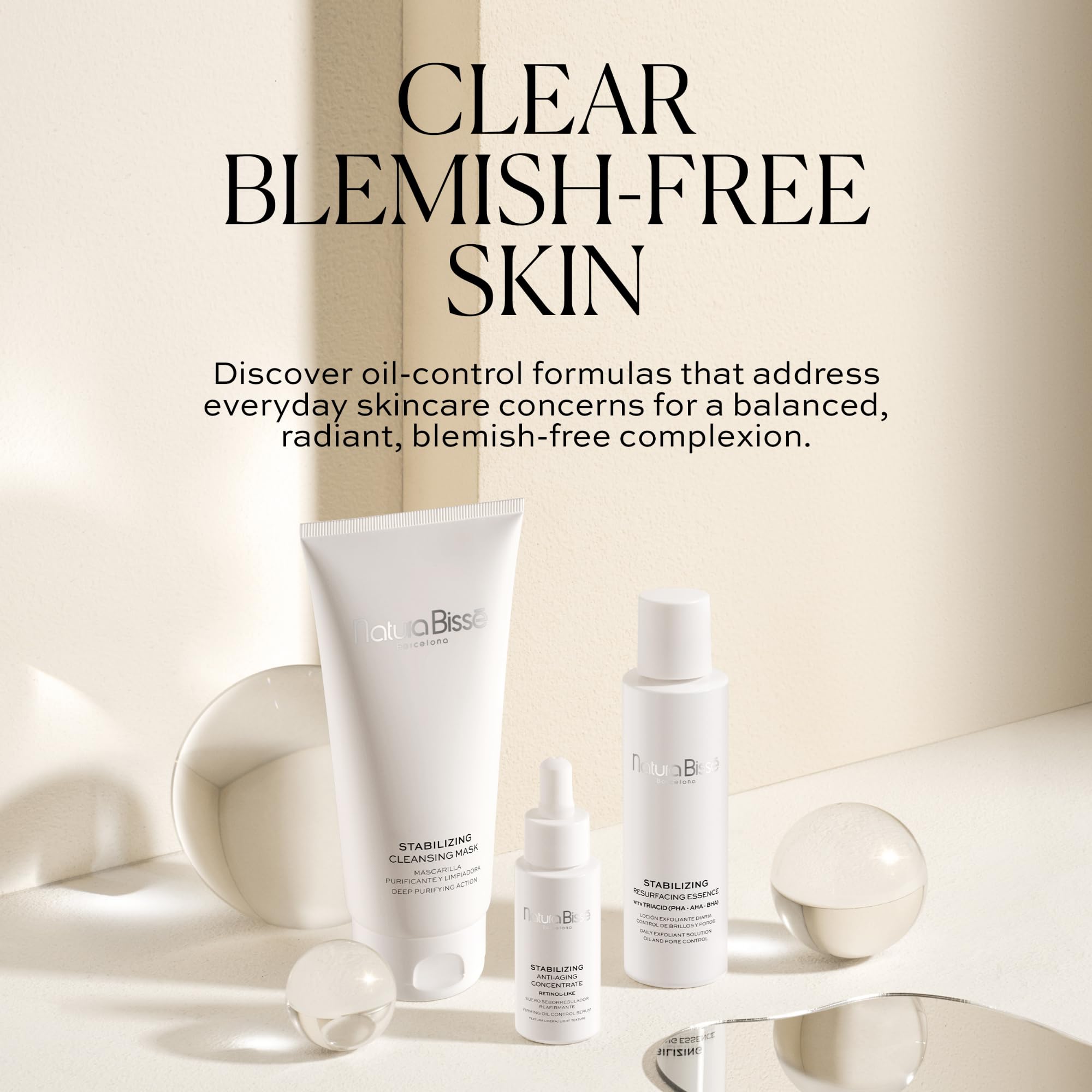 Natura Bissé Stabilizing Oil-Free Gel Cream | Crema Hidratante Facial con Ácido Hialurónico y Niacinamida | 75 ml