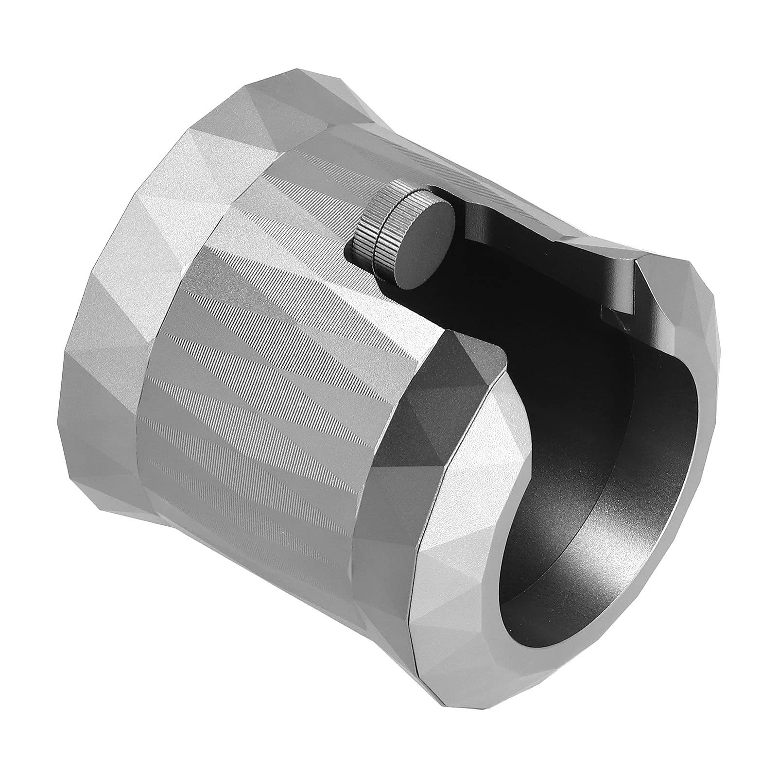 Kaffee-Manipulationshalter-Ständer |Siebträgerständer aus Aluminiumlegierung für einfaches Pressen |Stabiles und robustes Kaffeezubehör für Zuhause/Bar/Geschäft |25oz Gewicht (Matte Grey)