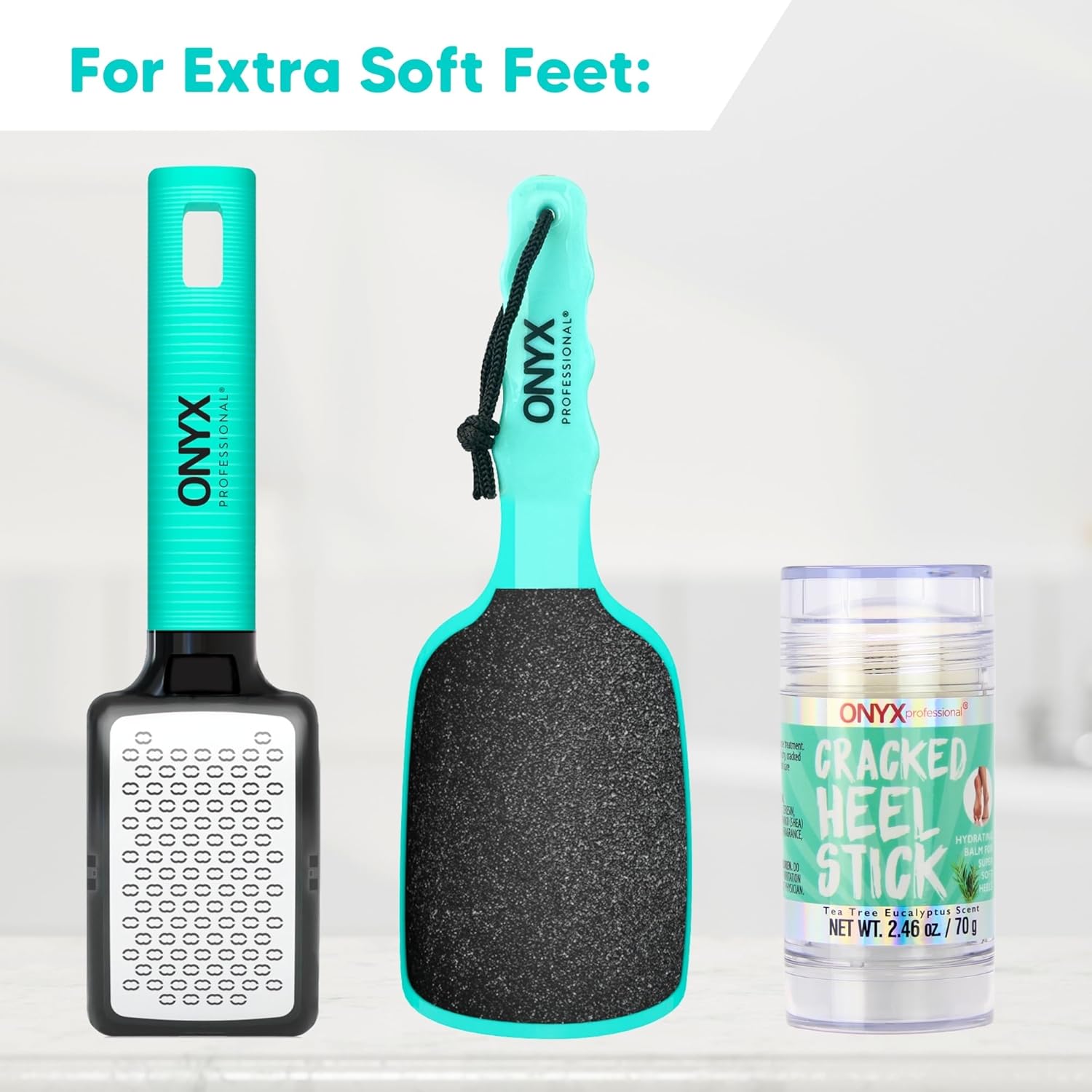 Onyx Professional Cracked Heel Repair Balm Stick, Tea Tree Eucalyptus Scent, 2 Pack - Dry Heels Dry Cracked Feet Treatment, Moisturizing Heel Balm Rolls On, No Mess Like Foot Cream or Foot Lotion - Image 9