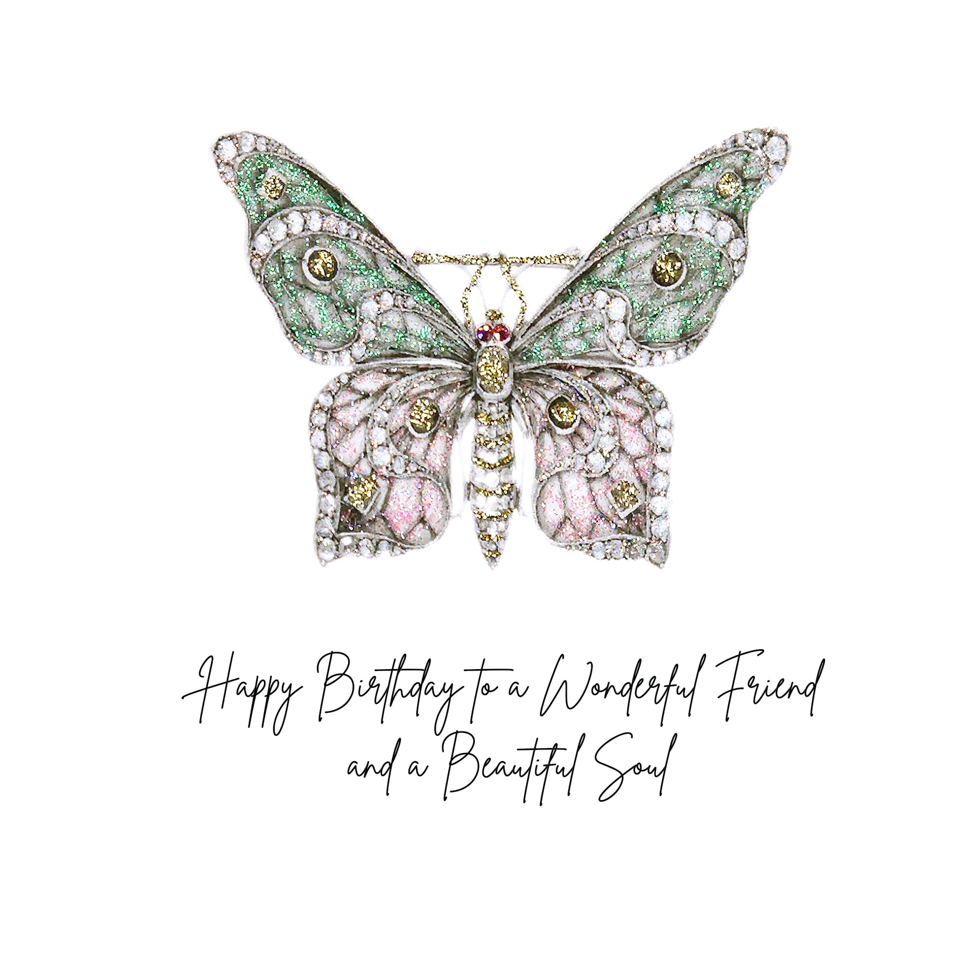 Five Dollar Shake Crystal Curiosities - Wonderful Friend & A Beautiful Soul - JW41, Multicoloured, 16.5 x 16.5 cm