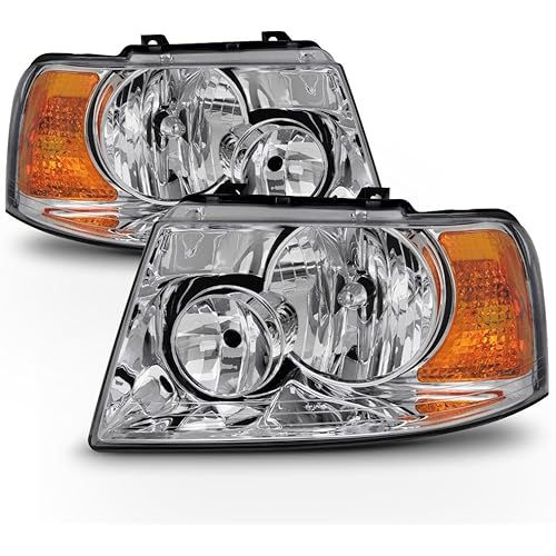 ACANII - For 2003-2006 Ford Expedition Headlights Headlamp Replacement Driver + Passenger Side 03 04 05 06