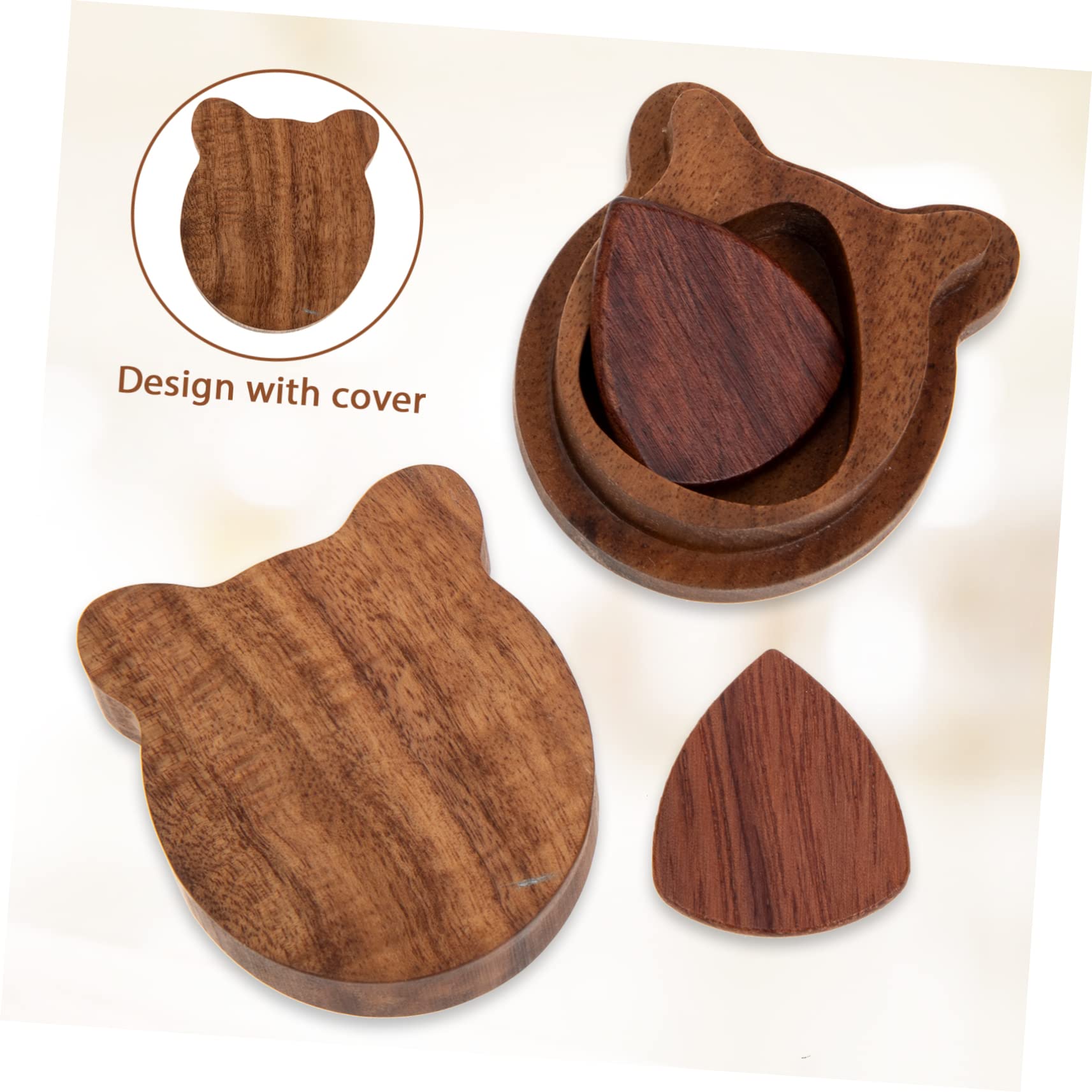 ifundom 4sätze Praktische Holz-Gitarren-Picks Mit Leicht Und Tragbar Sicheres Material Für Gitarristen Und Musikliebhaber