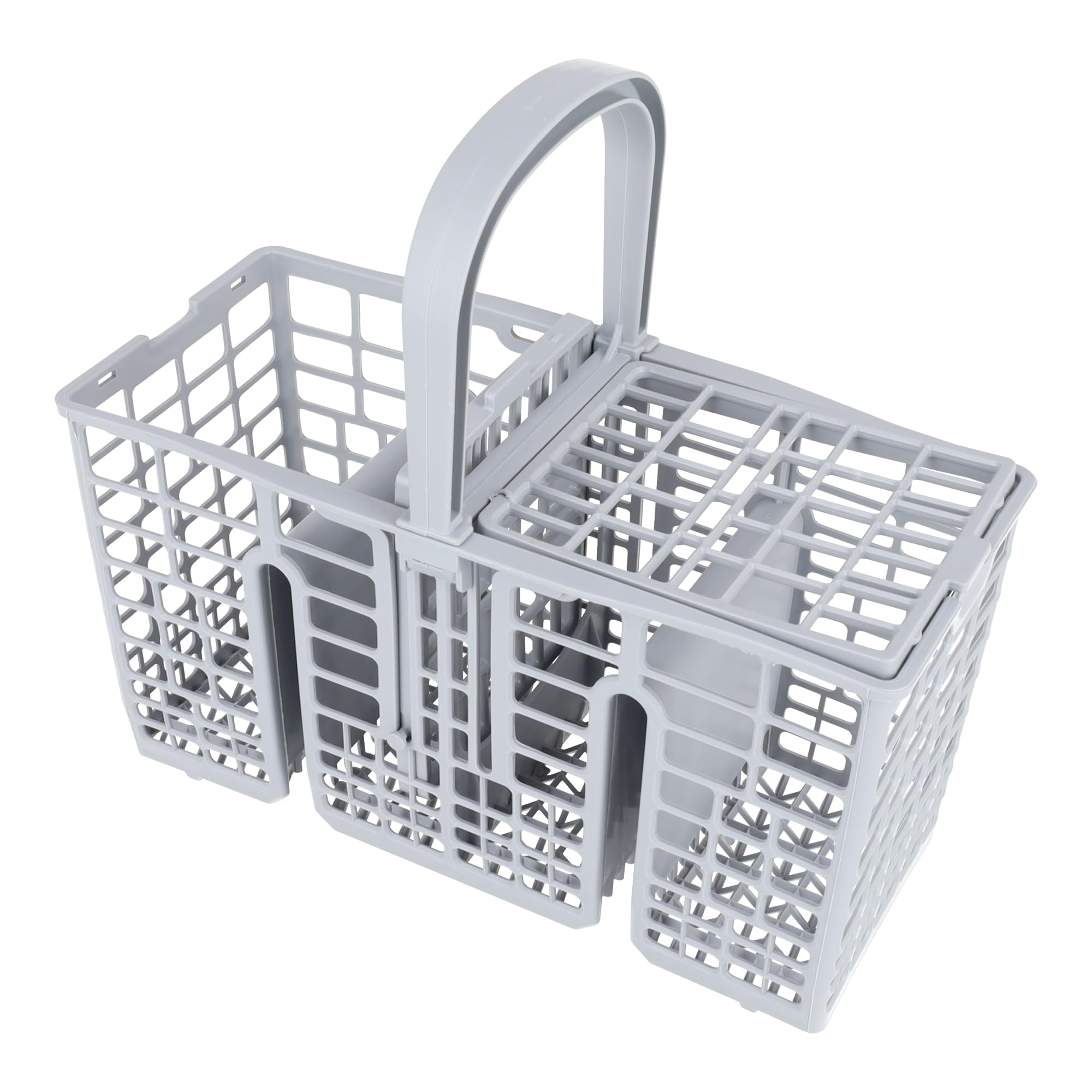 Panier U00c0 Couverts Pour Lave-Vaisselle Gris Avec Poignu00e9e Du00e9tachable Universelle