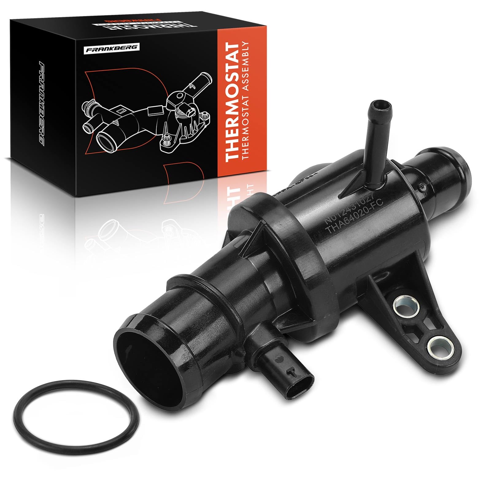 Frankberg Termostato del liquido di raffreddamento 6402000715 | Compatibile con: Classe B W245, Classe A W169