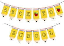 Back to School Pencil Banner - First Day of School Banner - Back to School Banner - Classroom Decor - Teacher Banner - Back to School Party Decorations