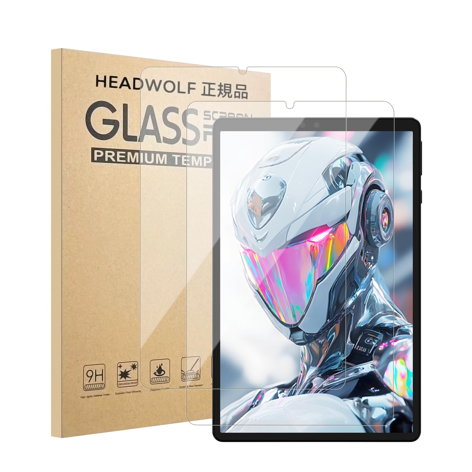 Amazon.co.jp: Headwolf Titan 1 ガラスフィルム (2枚) 専用 8.8インチ