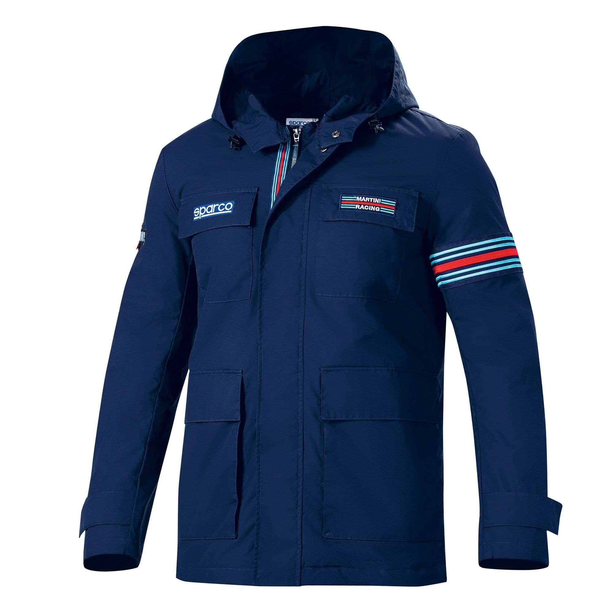 Sparco Unisex Multicolor De Campo Martini Chaqueta, Azul, Xl Adulto