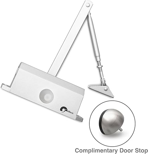 Miniatura 4 de Cloka JM-061 - Cierrapuertas ajustable - Bisagra automática e hidráulica antideslumbrante - Cierre de resorte para puertas - Completo con tapón