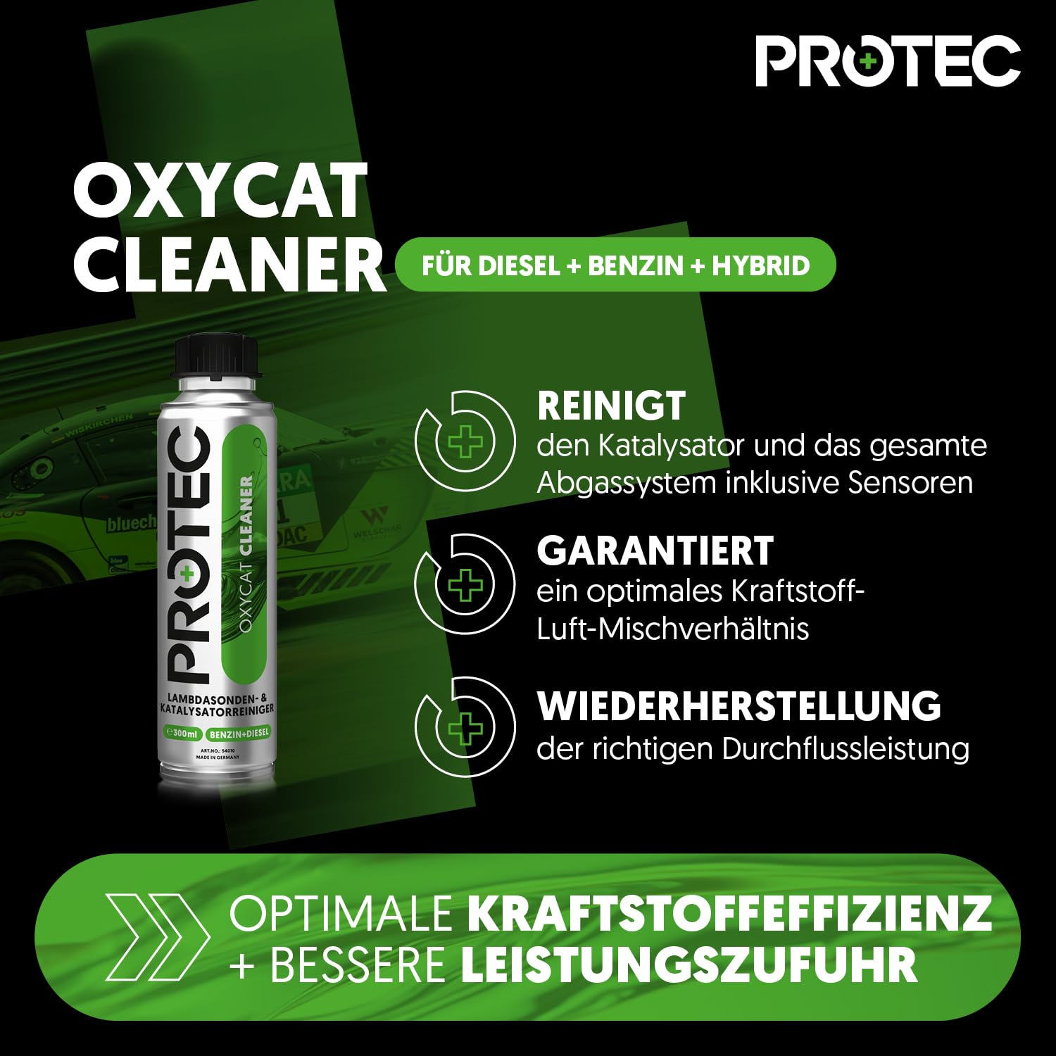 ProTec+ Benzin-Performance-Set | 3er-Set | Katalysatorreiniger Benzin | Motorsystemreiniger | Oktan Booster | Motorreiniger + Vergaserreiniger im 3er-Set | Kat Reiniger | Vergaser Reiniger | AGR