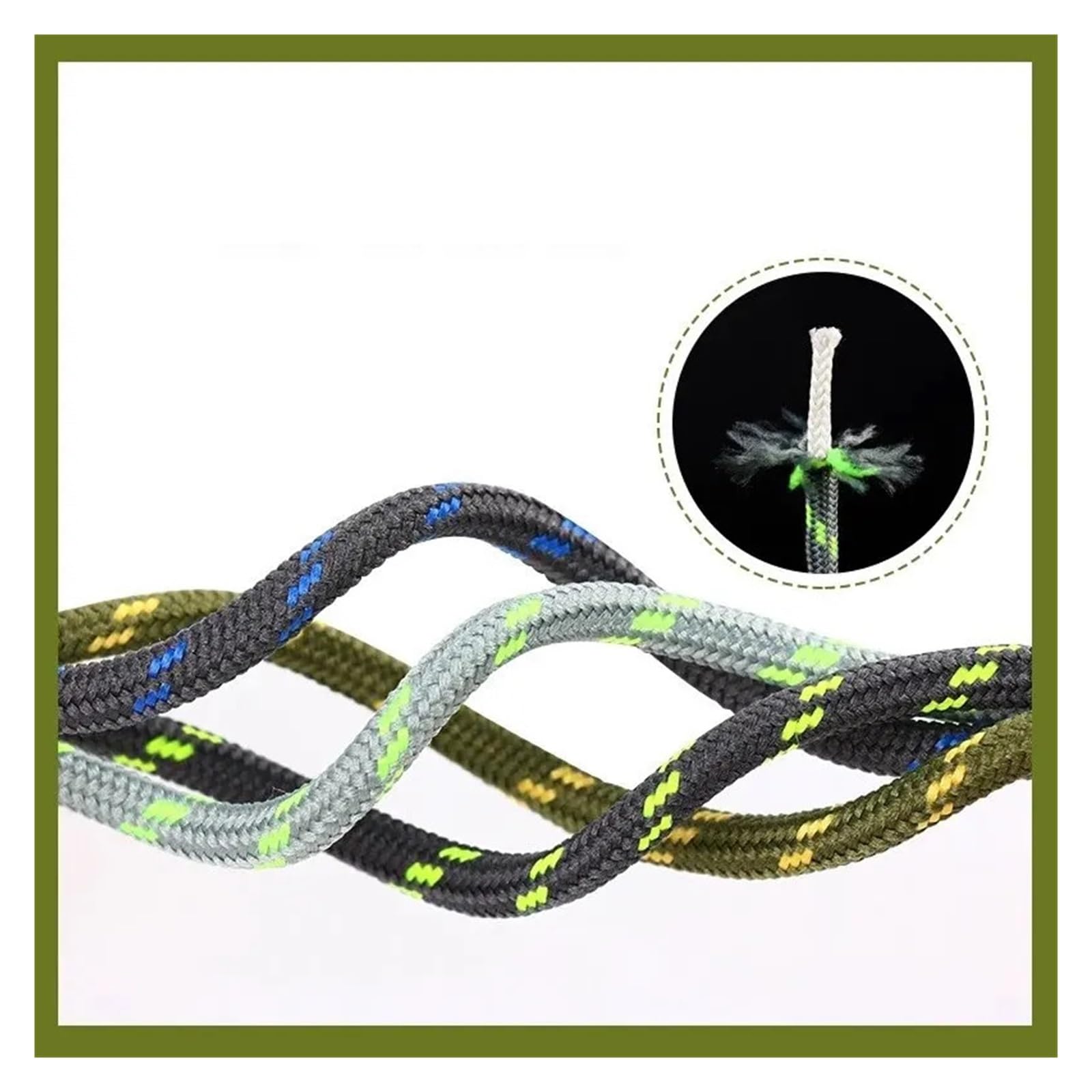 Cordones Redondos for Zapatos for Deportes De Senderismo Al Aire Libre, Zapatillas for Niños, Longitud Encaje 100/120/140/160CM, Cestas, 2 Uds