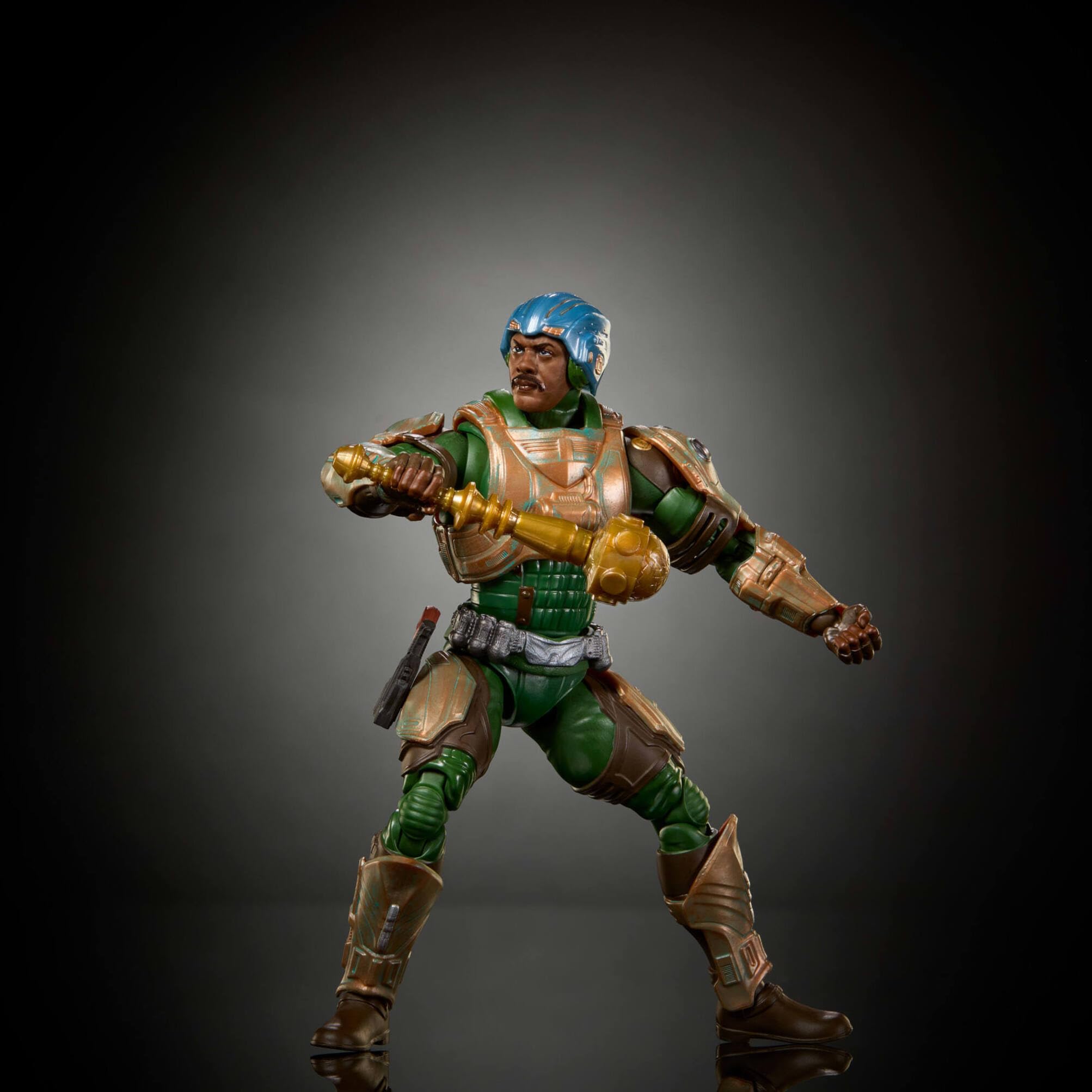 Masters of the Universe Chronicles 2026 Figura de Man-At-Arms | Escala de 16,5 cm, 30 puntos de articulación, fiel a la película, recuerda a Idris Elba, Duncan Guardia Real, JKJ25