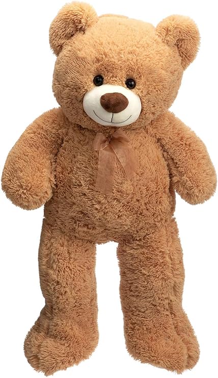 BEJOY Teddy Bear Stuffed Animal Plush Giant Teddy Bears with Footprints Big Bear 36 inch Tan